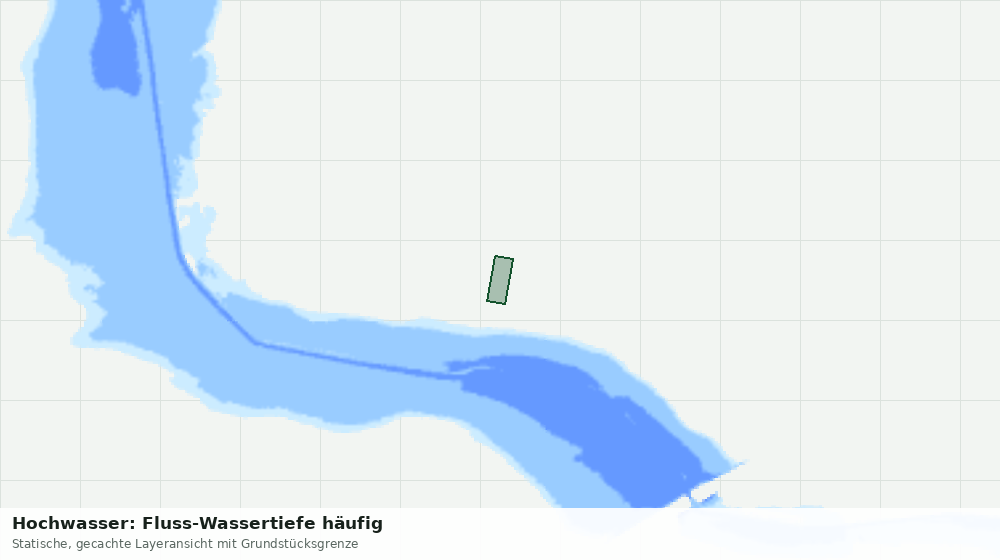 Statische Kartenansicht: Hochwasser: Fluss-Wassertiefe häufig