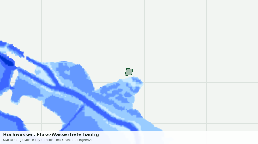 Statische Kartenansicht: Hochwasser: Fluss-Wassertiefe häufig