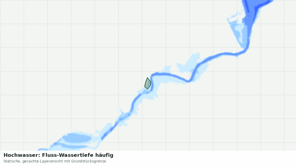 Statische Kartenansicht: Hochwasser: Fluss-Wassertiefe häufig