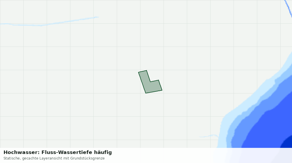 Statische Kartenansicht: Hochwasser: Fluss-Wassertiefe häufig