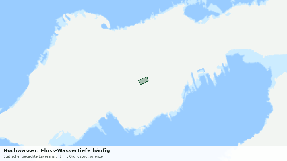 Statische Kartenansicht: Hochwasser: Fluss-Wassertiefe häufig