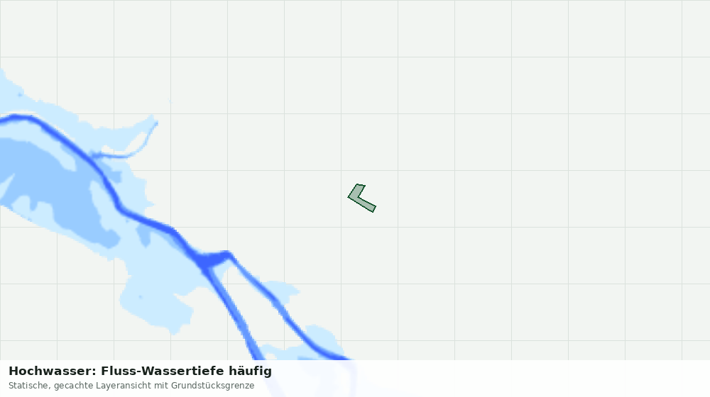 Statische Kartenansicht: Hochwasser: Fluss-Wassertiefe häufig