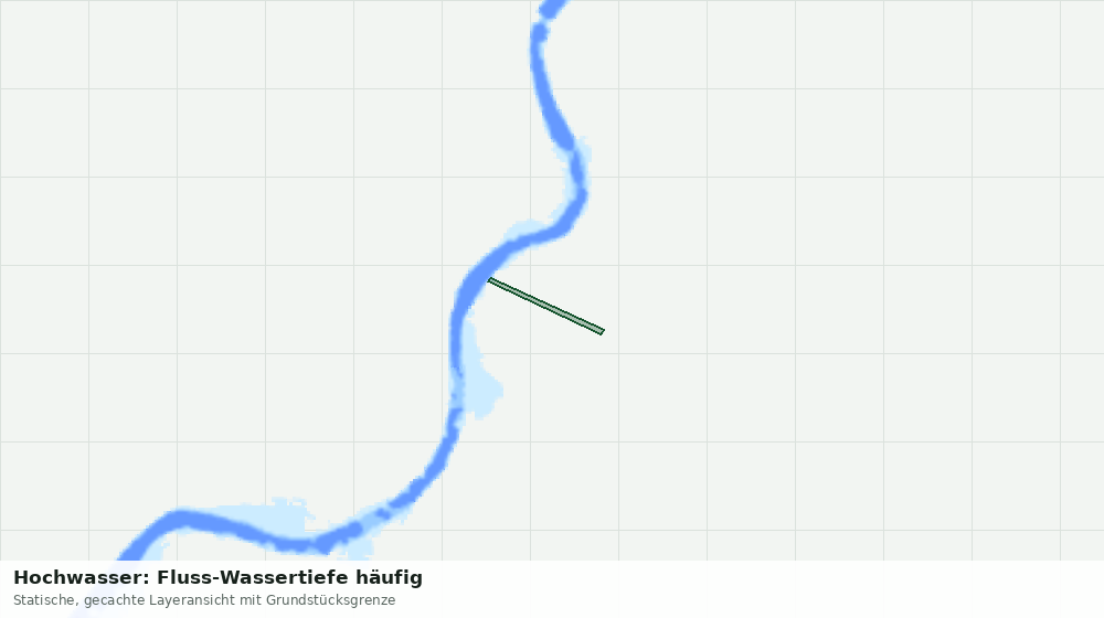 Statische Kartenansicht: Hochwasser: Fluss-Wassertiefe häufig