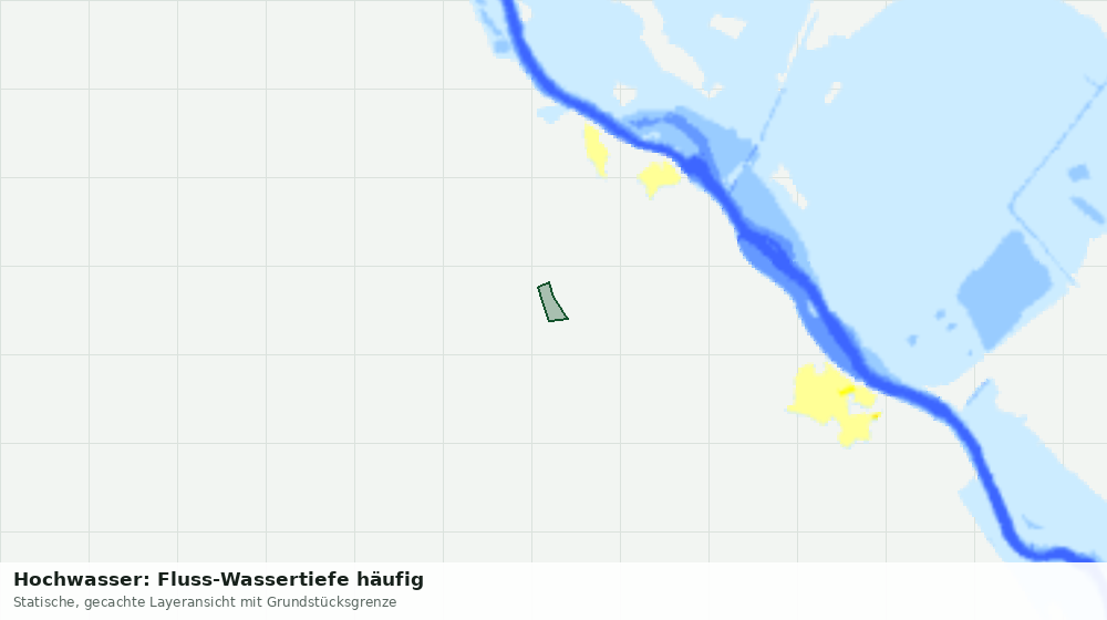 Statische Kartenansicht: Hochwasser: Fluss-Wassertiefe häufig