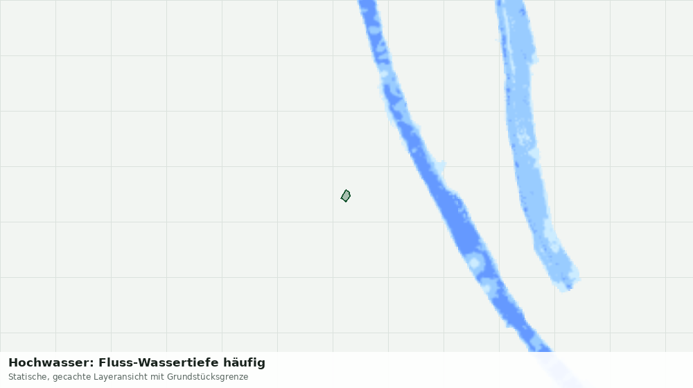 Statische Kartenansicht: Hochwasser: Fluss-Wassertiefe häufig