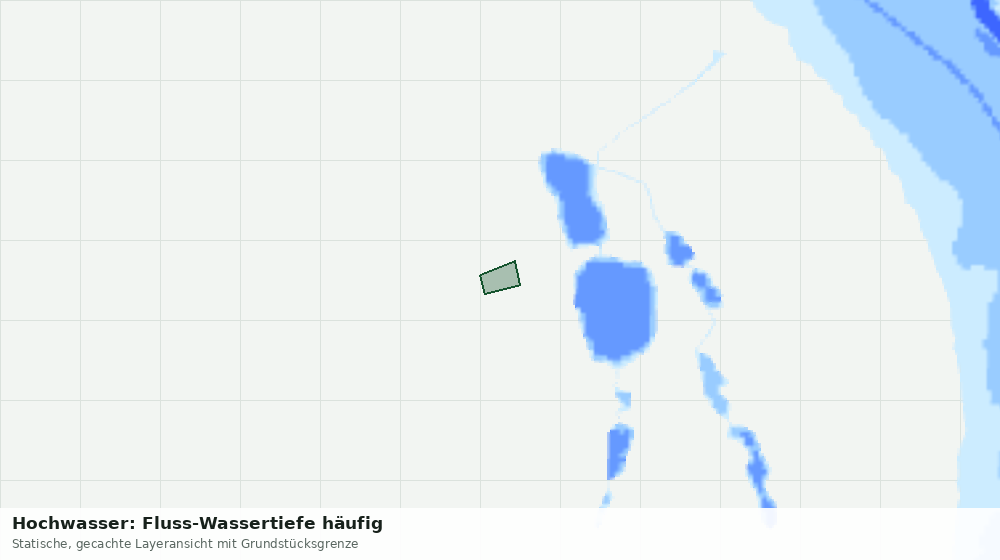 Statische Kartenansicht: Hochwasser: Fluss-Wassertiefe häufig