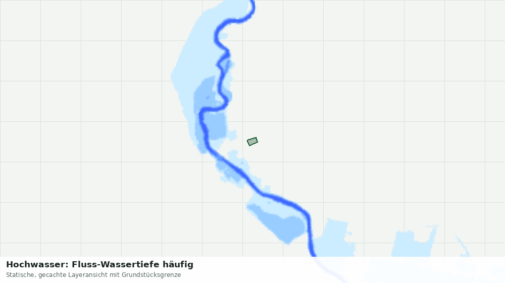 Statische Kartenansicht: Hochwasser: Fluss-Wassertiefe häufig