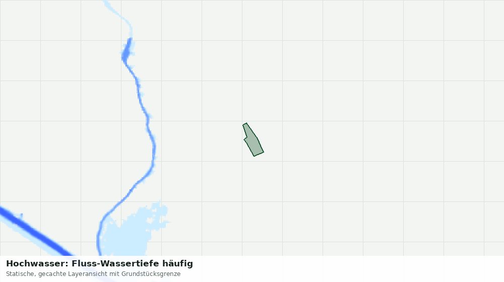 Statische Kartenansicht: Hochwasser: Fluss-Wassertiefe häufig