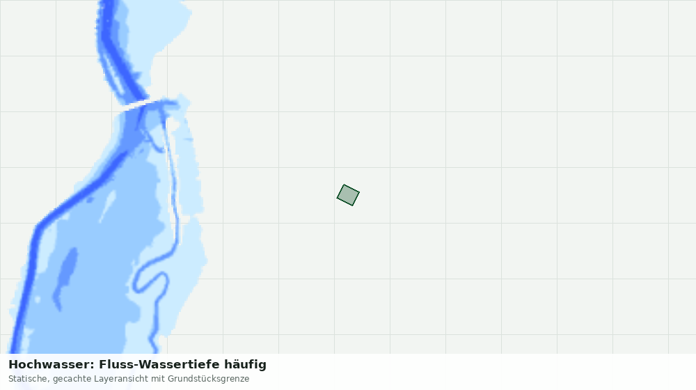 Statische Kartenansicht: Hochwasser: Fluss-Wassertiefe häufig