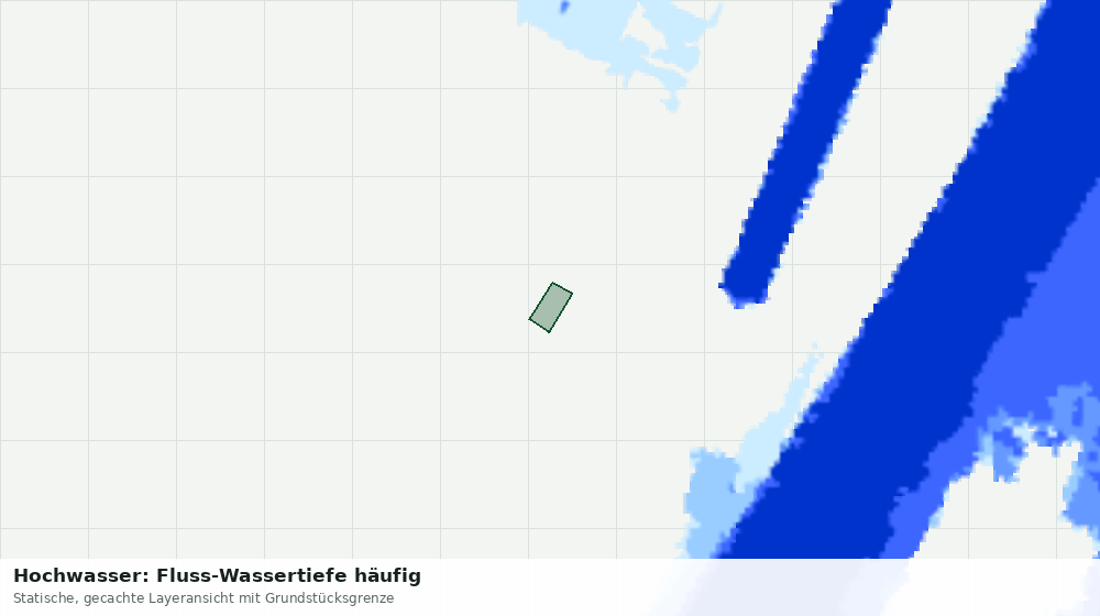 Statische Kartenansicht: Hochwasser: Fluss-Wassertiefe häufig