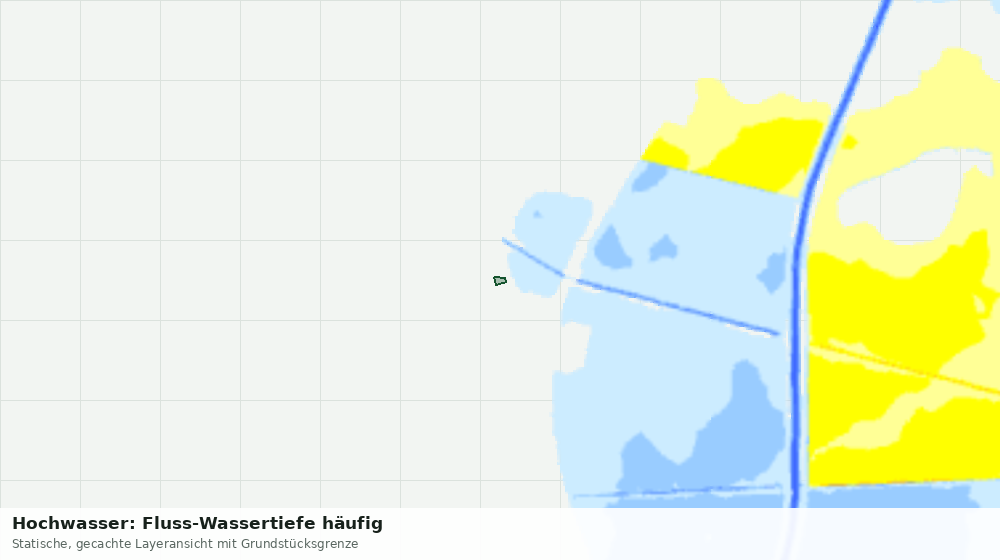 Statische Kartenansicht: Hochwasser: Fluss-Wassertiefe häufig