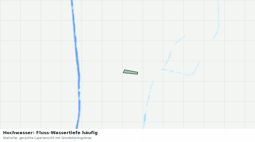 Statische Kartenansicht: Hochwasser: Fluss-Wassertiefe häufig