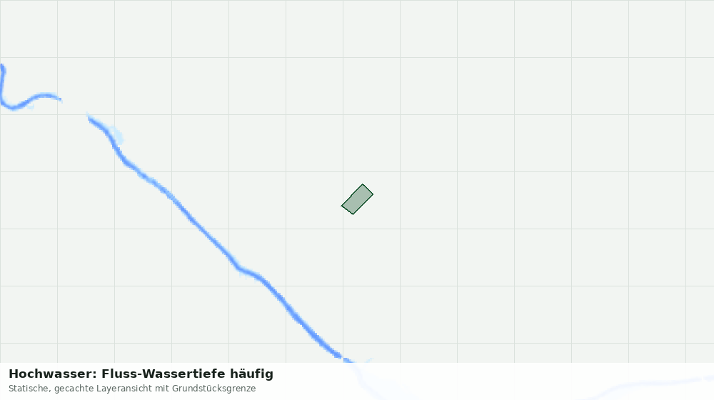 Statische Kartenansicht: Hochwasser: Fluss-Wassertiefe häufig