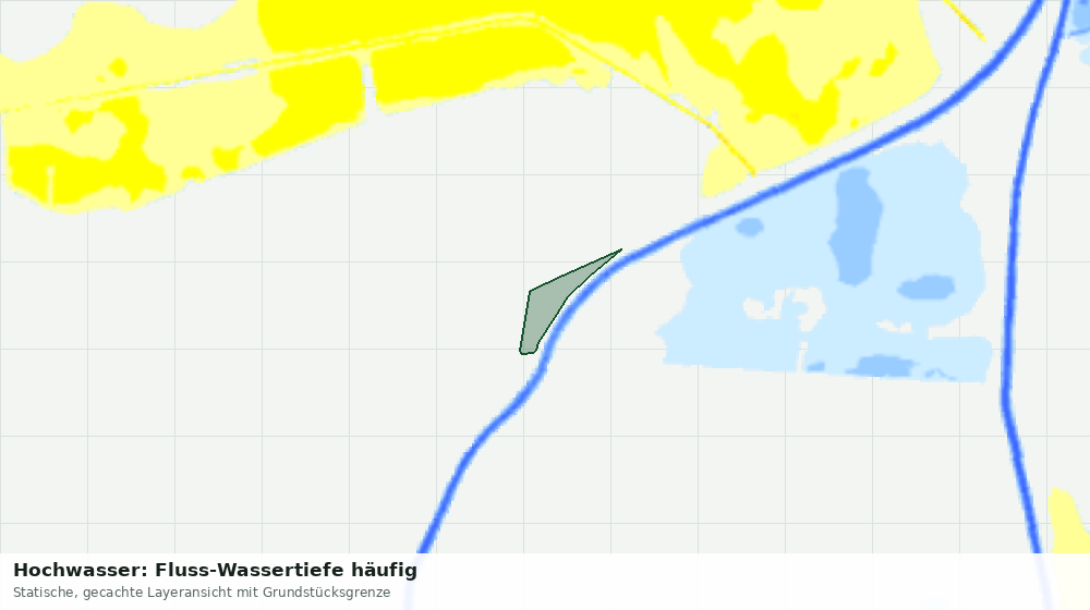 Statische Kartenansicht: Hochwasser: Fluss-Wassertiefe häufig