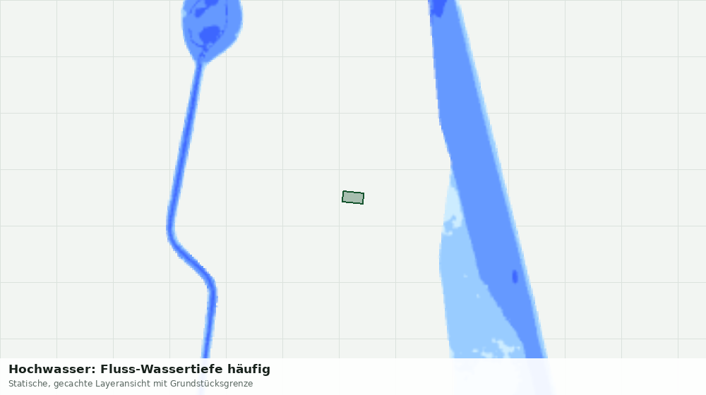 Statische Kartenansicht: Hochwasser: Fluss-Wassertiefe häufig