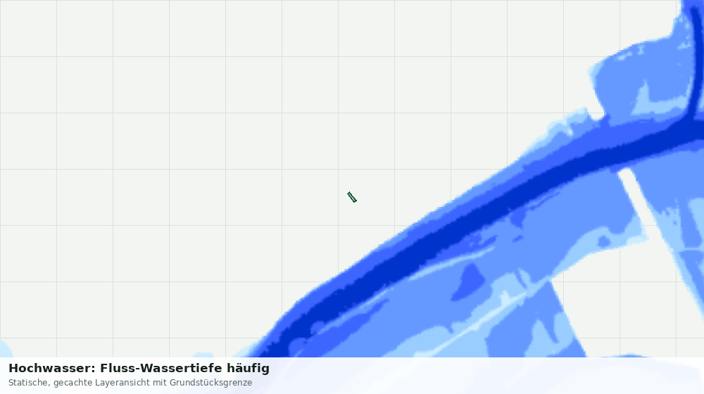 Statische Kartenansicht: Hochwasser: Fluss-Wassertiefe häufig