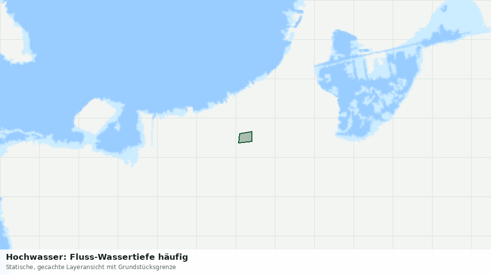 Statische Kartenansicht: Hochwasser: Fluss-Wassertiefe häufig