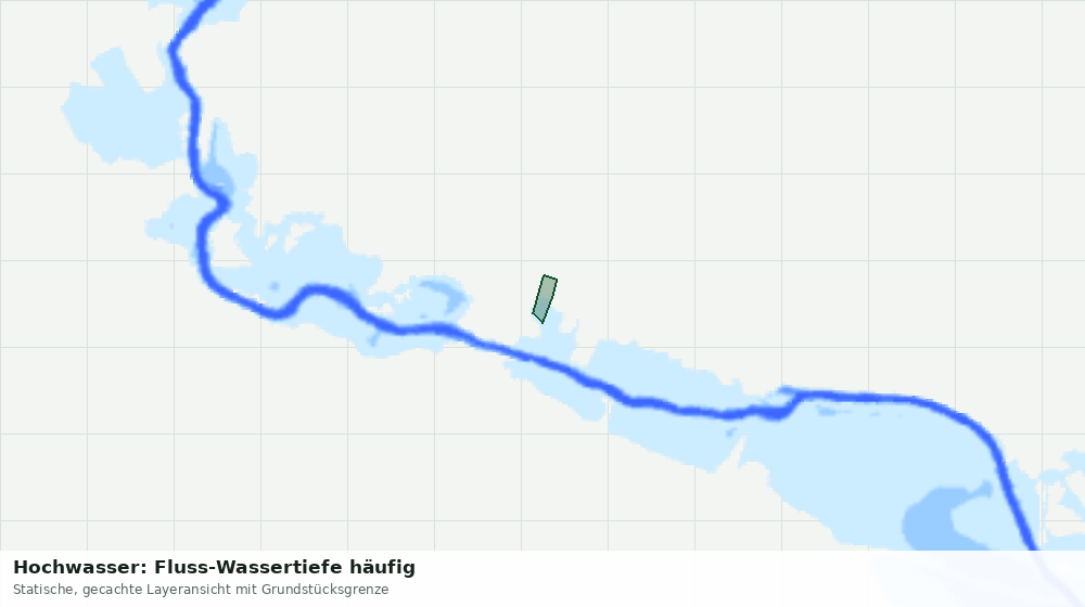 Statische Kartenansicht: Hochwasser: Fluss-Wassertiefe häufig