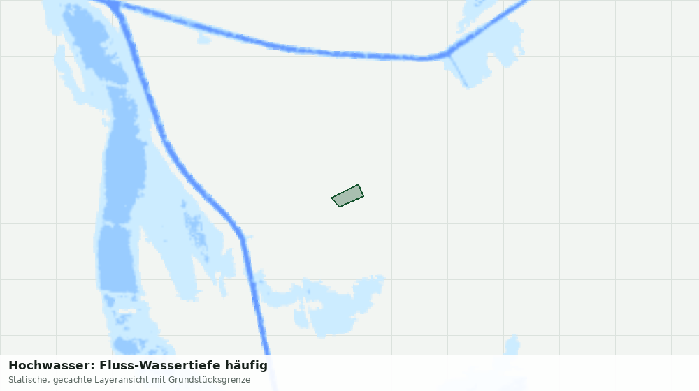 Statische Kartenansicht: Hochwasser: Fluss-Wassertiefe häufig