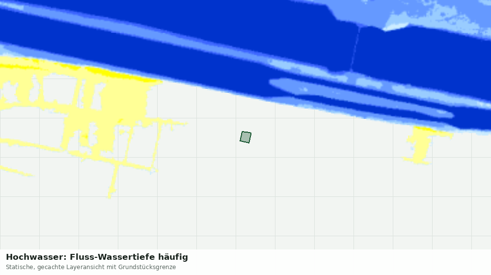 Statische Kartenansicht: Hochwasser: Fluss-Wassertiefe häufig