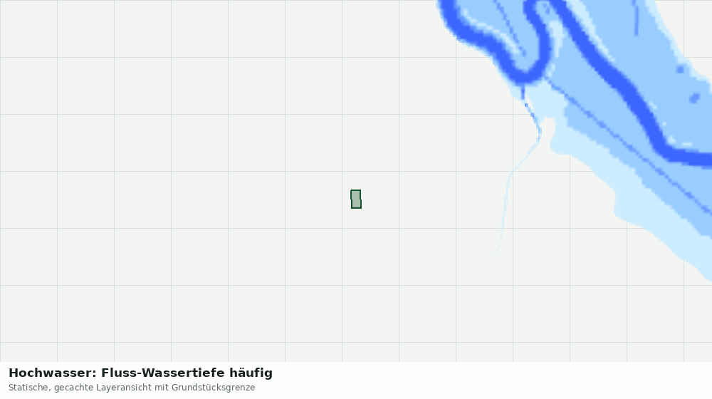 Statische Kartenansicht: Hochwasser: Fluss-Wassertiefe häufig