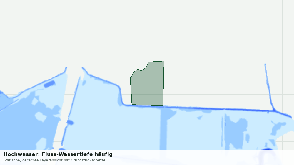 Statische Kartenansicht: Hochwasser: Fluss-Wassertiefe häufig