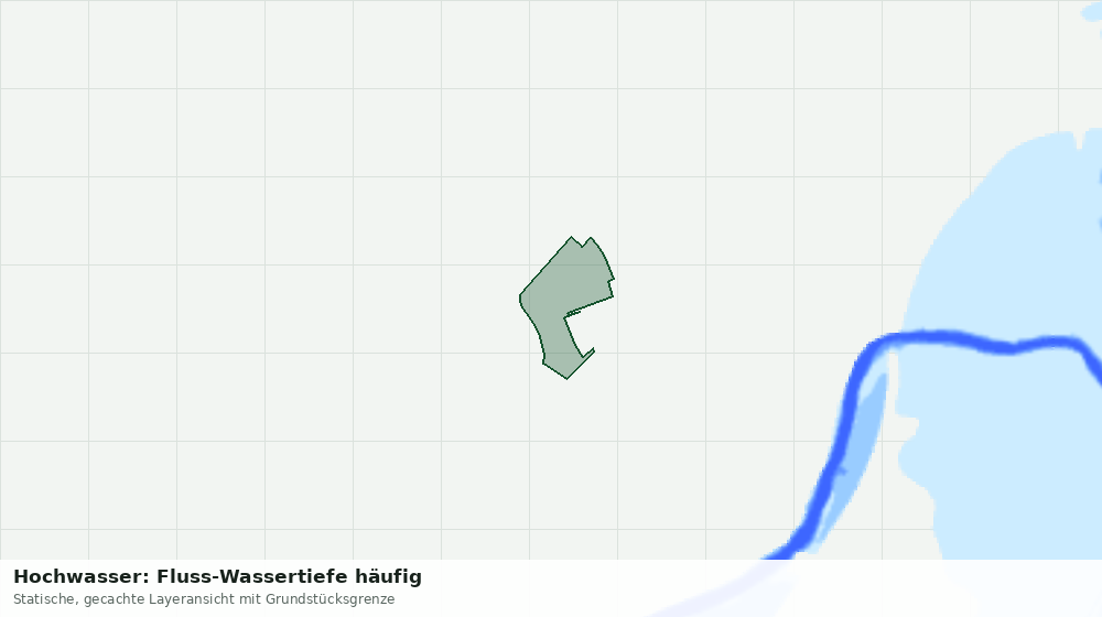 Statische Kartenansicht: Hochwasser: Fluss-Wassertiefe häufig