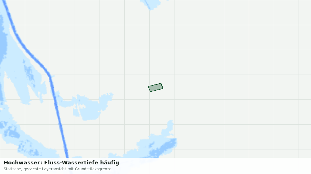Statische Kartenansicht: Hochwasser: Fluss-Wassertiefe häufig