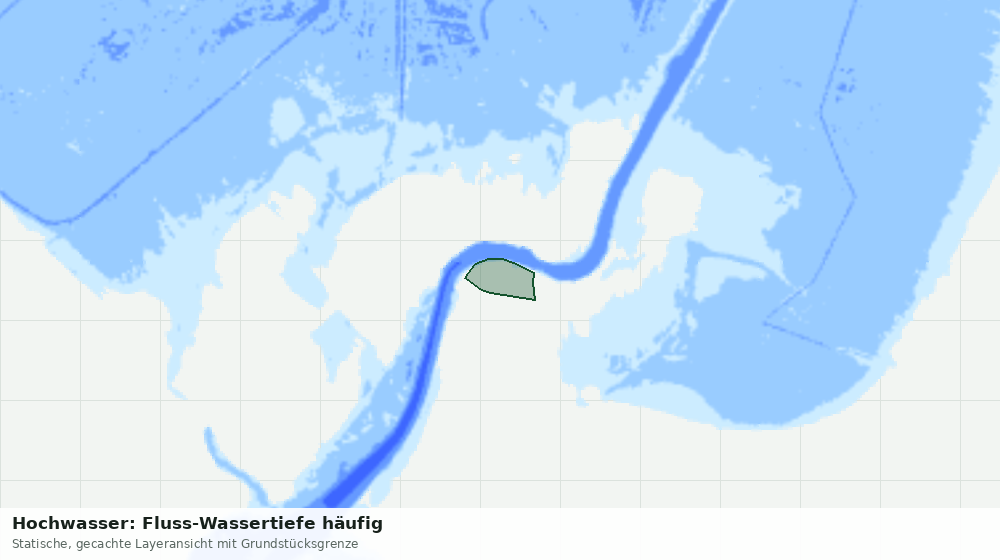 Statische Kartenansicht: Hochwasser: Fluss-Wassertiefe häufig