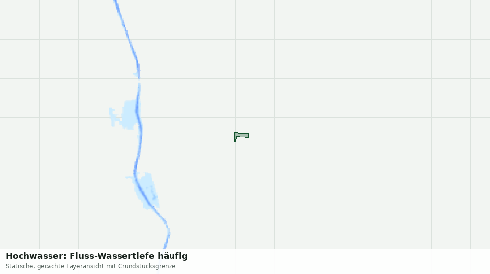 Statische Kartenansicht: Hochwasser: Fluss-Wassertiefe häufig
