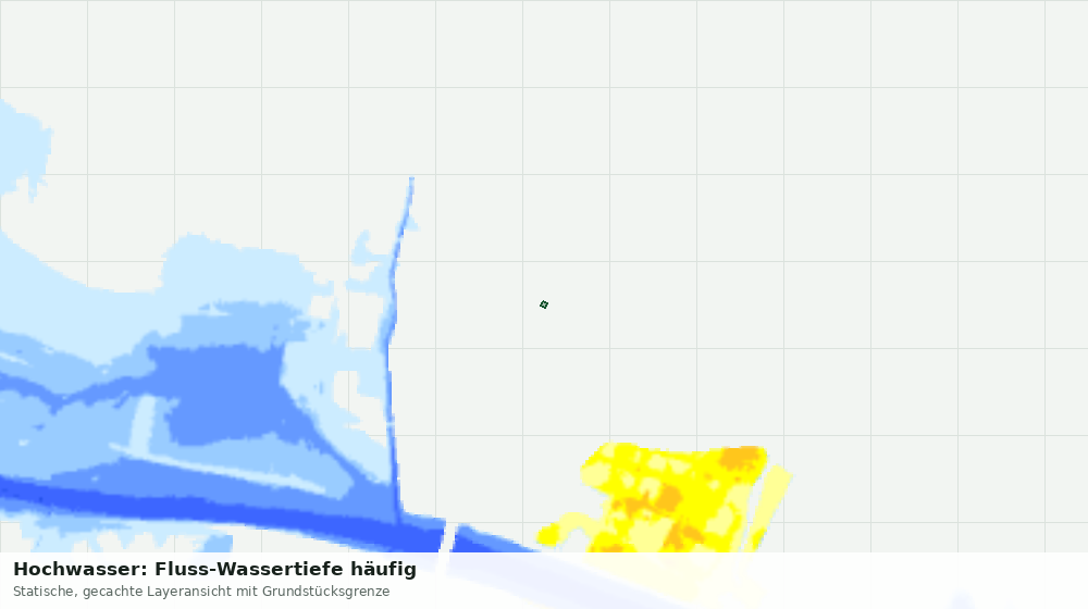 Statische Kartenansicht: Hochwasser: Fluss-Wassertiefe häufig