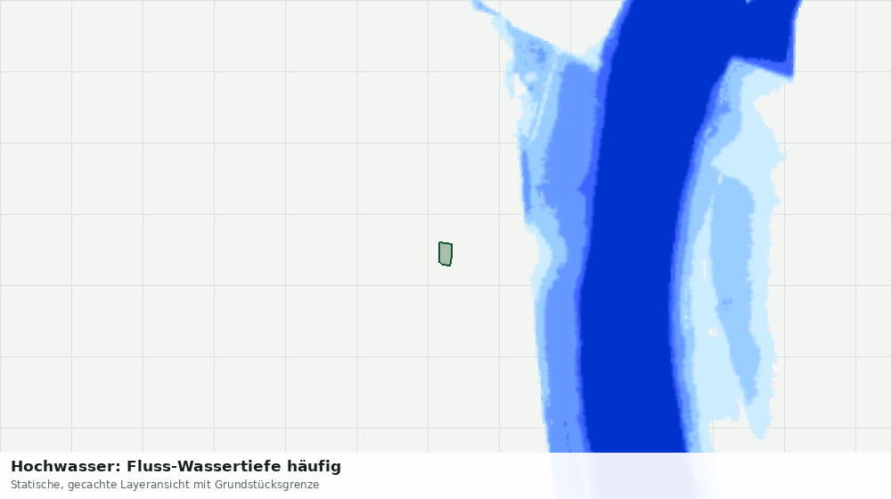 Statische Kartenansicht: Hochwasser: Fluss-Wassertiefe häufig
