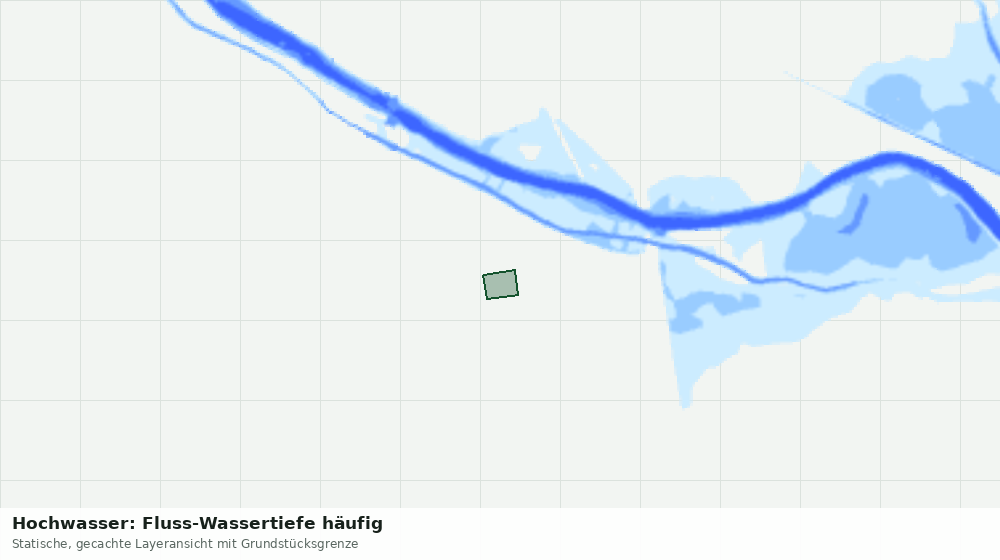 Statische Kartenansicht: Hochwasser: Fluss-Wassertiefe häufig