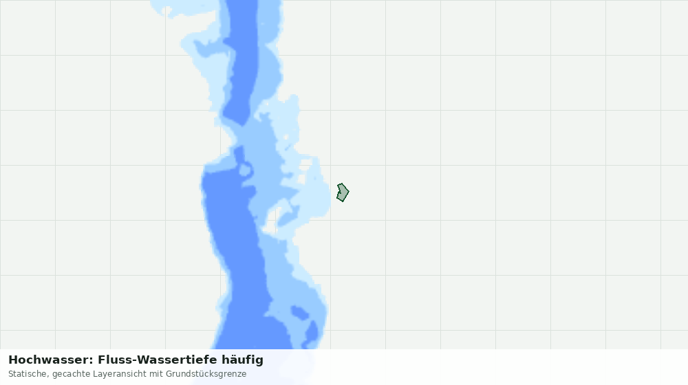 Statische Kartenansicht: Hochwasser: Fluss-Wassertiefe häufig