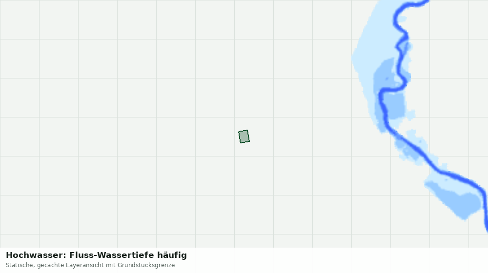 Statische Kartenansicht: Hochwasser: Fluss-Wassertiefe häufig