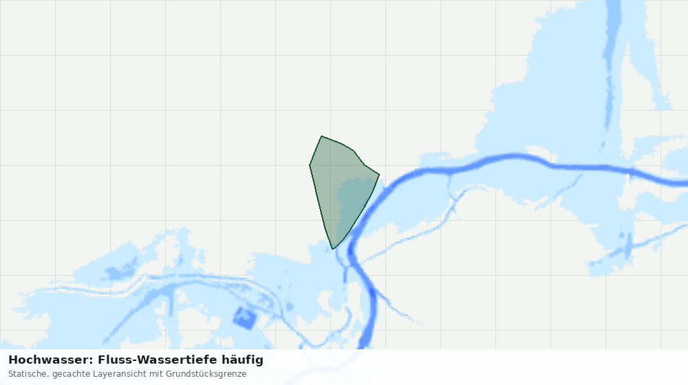 Statische Kartenansicht: Hochwasser: Fluss-Wassertiefe häufig