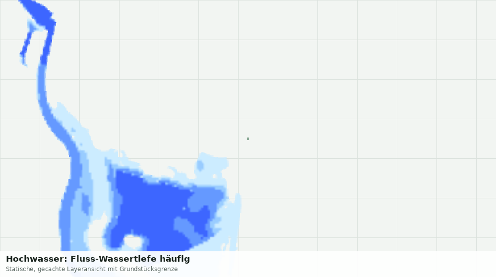 Statische Kartenansicht: Hochwasser: Fluss-Wassertiefe häufig