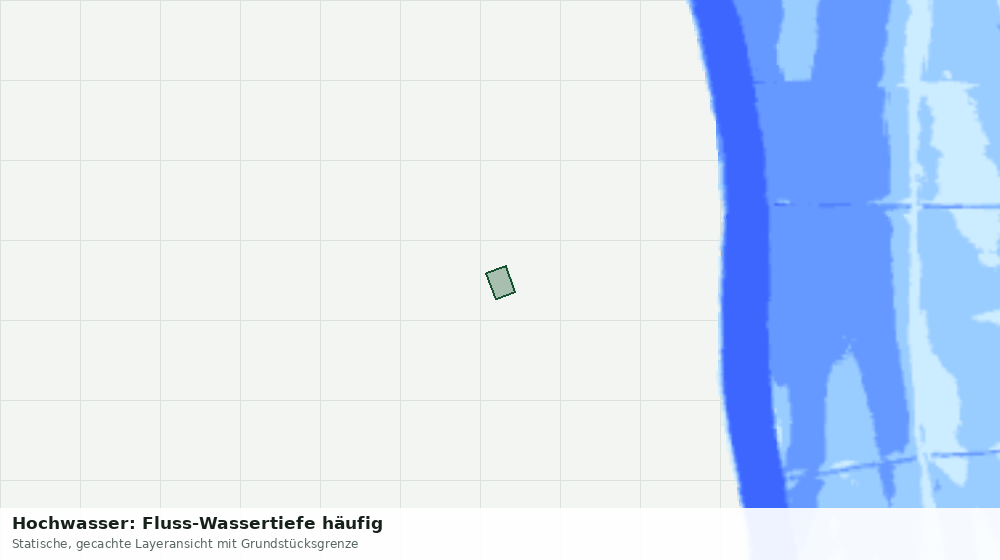 Statische Kartenansicht: Hochwasser: Fluss-Wassertiefe häufig