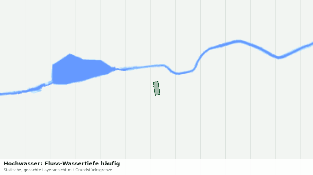 Statische Kartenansicht: Hochwasser: Fluss-Wassertiefe häufig
