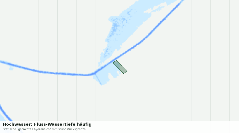 Statische Kartenansicht: Hochwasser: Fluss-Wassertiefe häufig