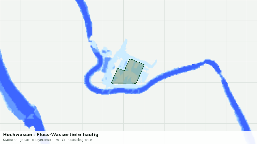 Statische Kartenansicht: Hochwasser: Fluss-Wassertiefe häufig