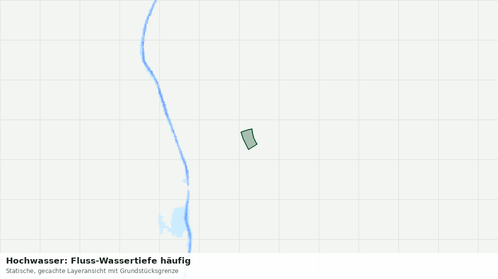 Statische Kartenansicht: Hochwasser: Fluss-Wassertiefe häufig