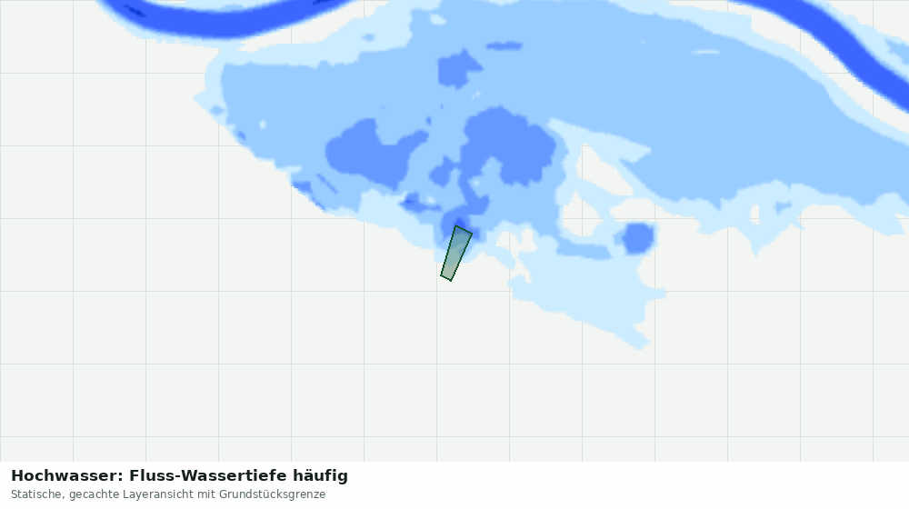 Statische Kartenansicht: Hochwasser: Fluss-Wassertiefe häufig