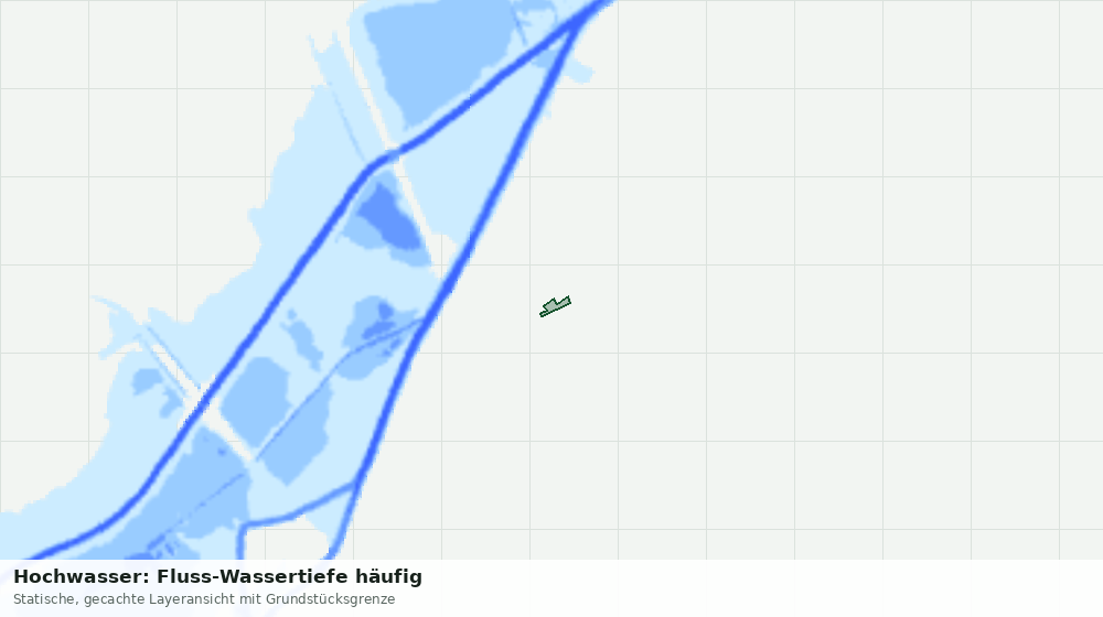 Statische Kartenansicht: Hochwasser: Fluss-Wassertiefe häufig