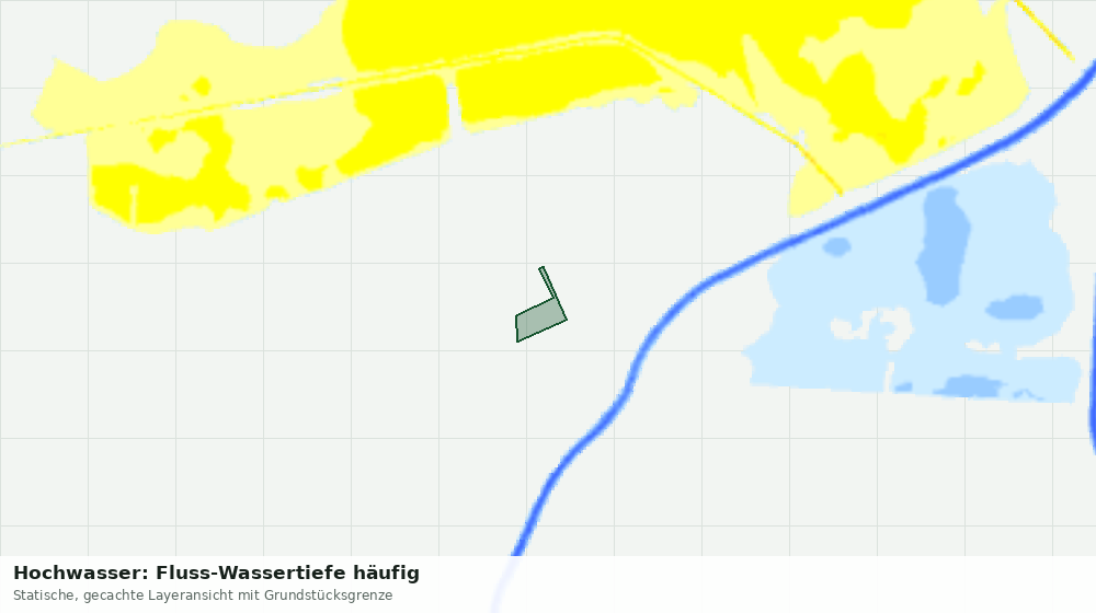Statische Kartenansicht: Hochwasser: Fluss-Wassertiefe häufig
