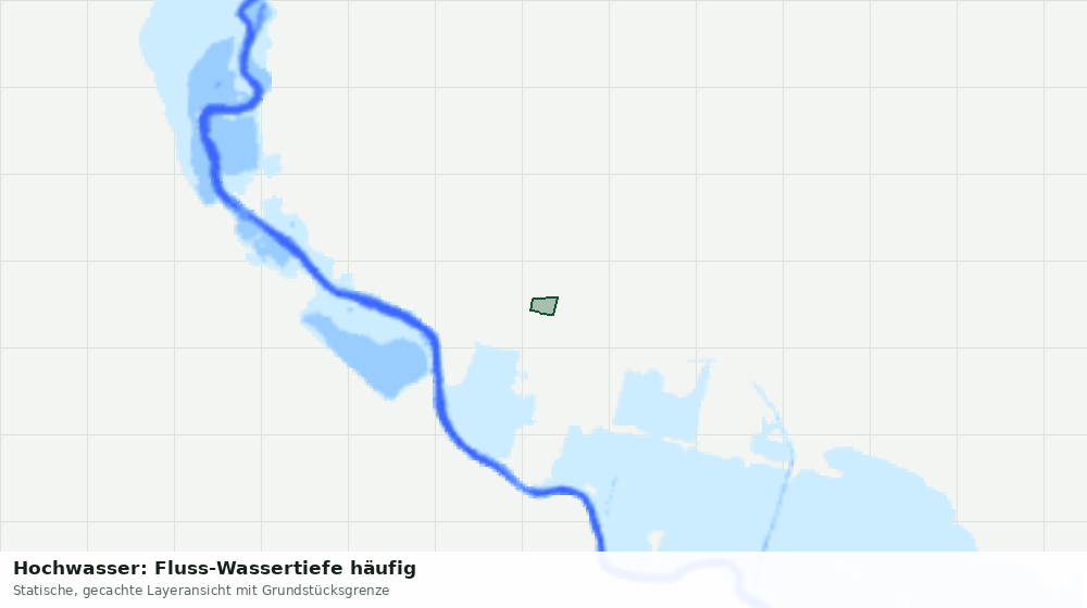 Statische Kartenansicht: Hochwasser: Fluss-Wassertiefe häufig
