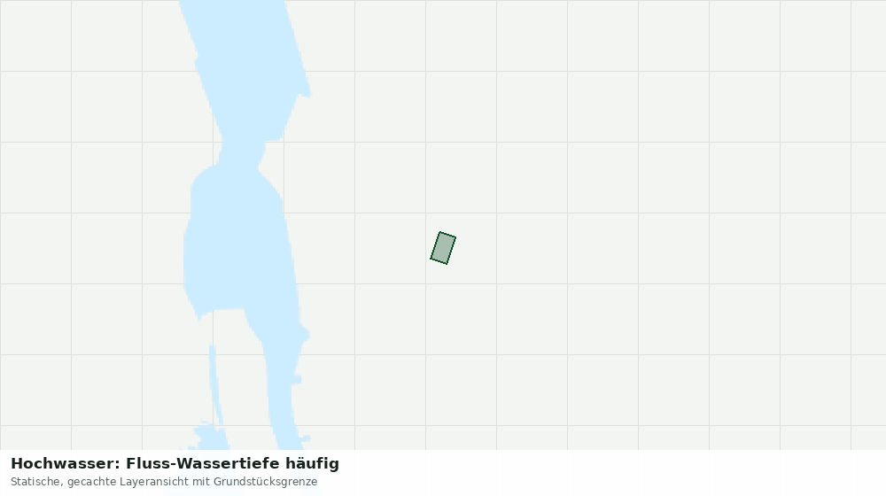 Statische Kartenansicht: Hochwasser: Fluss-Wassertiefe häufig