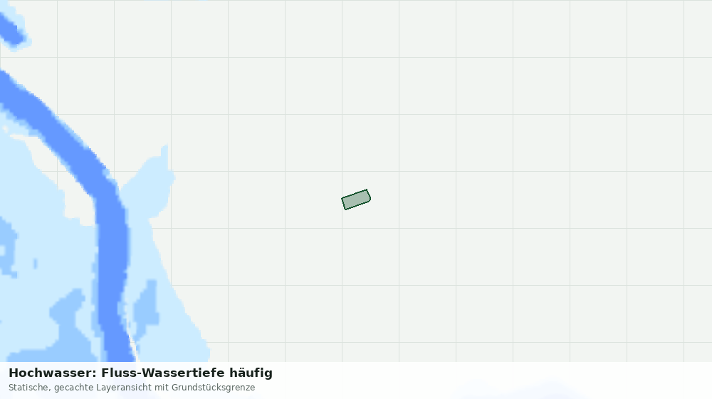 Statische Kartenansicht: Hochwasser: Fluss-Wassertiefe häufig