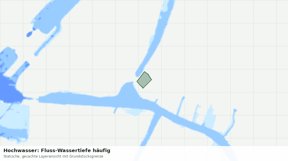 Statische Kartenansicht: Hochwasser: Fluss-Wassertiefe häufig