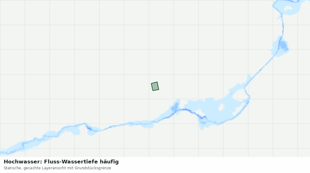 Statische Kartenansicht: Hochwasser: Fluss-Wassertiefe häufig